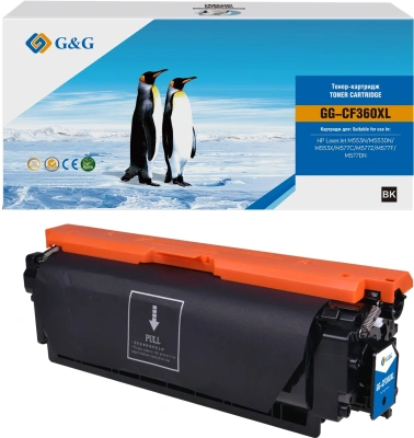 Картридж лазерный G&G GG-CF360XL черный (19000стр.) для HP CLJ M552DN/M553N/M553DN/M553X/M577C/M577Z/M577F/M577DN с чипом