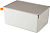Короб для хранения Deli XDM14grey 1отд. 317x212x135мм серый/серый пластик