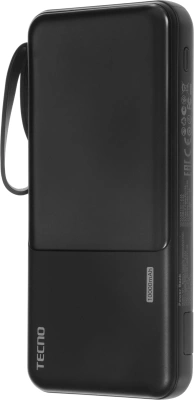 Мобильный аккумулятор Tecno OnGO L101 10000mAh 12W 2.4A 2xUSB-A/USB-C черный