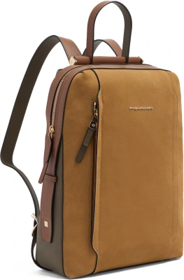 Рюкзак женский Piquadro Circle CA4576W92/SAVES песочный/зеленый замша/натур.кожа
