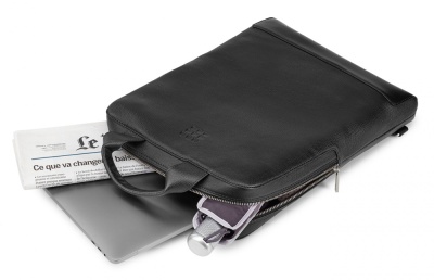 Сумка Moleskine Classic Leather ET84UDBVBK с отделением для ноутбука 15" черная натур.кожа