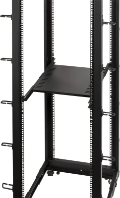 Полка выдвижная Lanmaster TWT-RACK2-S4-ADJ/45 1U нагр.:45кг. 19" черный