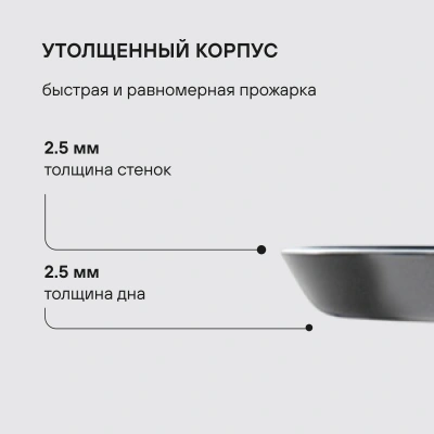 Сковорода блинная Rondell Pancake frypan RDA-020 круглая 22см покрытие: Xylan Plus ручка несъемная (без крышки) черный