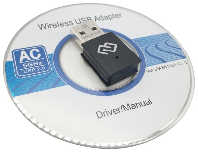 Сетевой адаптер Wi-Fi Digma DWA-AC600C AC600 USB 2.0 (ант.внутр.) 1ант.