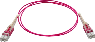 Патч-корд Lanmaster LAN-2LC-2LC/OM4H-3.0 2x50/125 OM4 LC дуплекс-LC дуплекс 3м LSZH розовый
