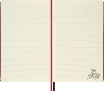 Блокнот Moleskine LIMITED EDITION ГОД ЛОШАДИ LECNYHRSQP060B 130х210мм обложка текстиль 176стр. линейка бордовый