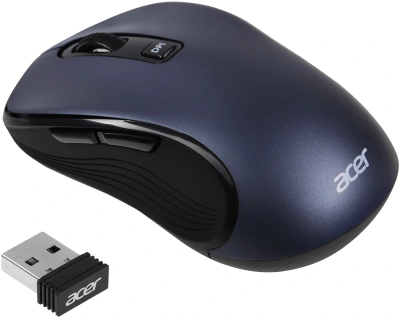 Мышь Acer OMR306 черный/серый оптическая 1600dpi беспров. USB 6but (ZL.MCECC.021)