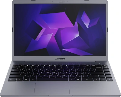 Ноутбук Kvadra Nau LE14U Core i3 1215U 8Gb SSD256Gb Intel UHD Graphics 14.1" IPS FHD (1920x1080) без ОС dk.grey WiFi BT Cam (Y22L01P01101R_3C7D51)