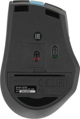 Мышь A4Tech Fstyler FG30S серый/синий оптическая 2000dpi silent беспров. USB 5but (FG30S BLUE)