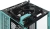 Корпус Thermaltake The Tower 100 Turquoise голубой без БП miniITX 1x120mm 3x140mm 2xUSB3.0 audio bott PSU