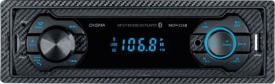 Автомагнитола Digma MCP-226B 1DIN 4x45Вт 2