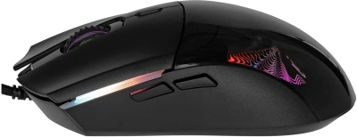 Мышь Оклик 714GM черный оптическая 7200dpi USB 6but (1620717)