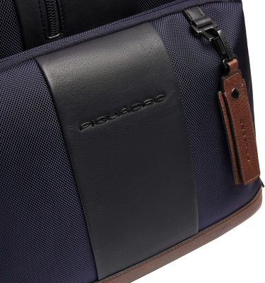 Рюкзак мужской Piquadro Brief2 CA4439BR2BM/BLUCU темно-синий/коричневый нейлон/натур.кожа