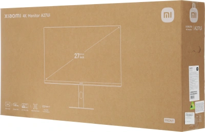 Монитор Xiaomi 27" 4K Monitor A27Ui черный IPS LED 6ms 16:9 HDMI матовая HAS Piv 360cd 178гр/178гр 3840x2160 60Hz DP 4K USB 5.5кг
