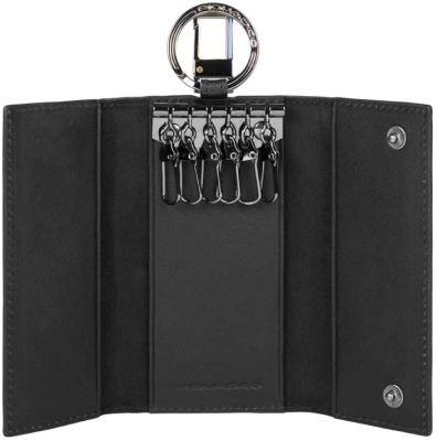 Ключница Piquadro Black Square PC1397B3/N черный натур.кожа