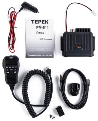 Рация Терек РМ-611 Пегас 99кан. до 15км автомоб. сигн.Аналоговый черный