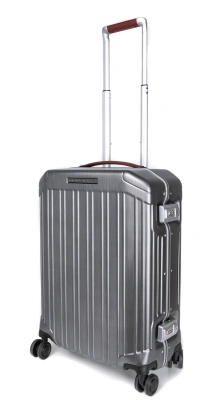 Чемодан Piquadro PQ-LM (BV4425PQLM/NCU) 40x55x20см 37л. 3.46кг. поликарбонат/натур.кожа темно-серый