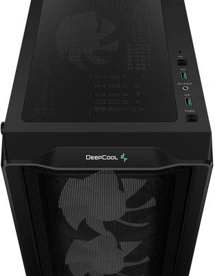Корпус Deepcool CC560 Mesh V2 черный без БП ATX 4x120mm 5x140mm 2xUSB3.0 audio bott PSU