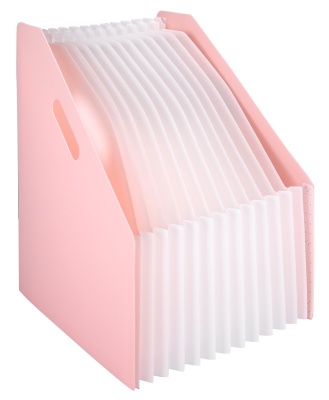 Папка с 13 прозр.вклад. Deli EB41102 A4 полипропилен ассорти с ручками