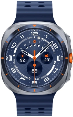 Смарт-часы Samsung Galaxy Watch Ultra LTE 47мм 1.5" AMOLED корп.серый рем.синий (SM-L705FZB1CAU)