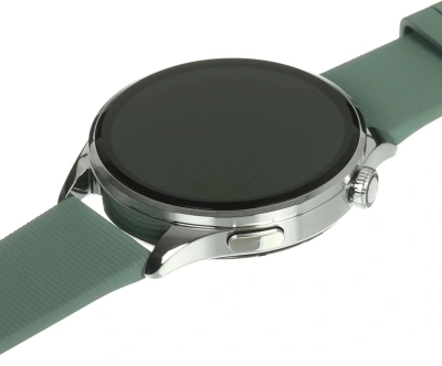 Смарт-часы Xiaomi Watch 5 47мм 1.54" AMOLED корп.серебристый рем.зеленый разм.брасл.:135-205мм (BHR07WPGL)