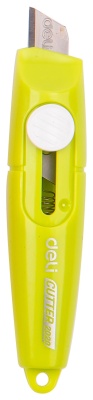 Нож канцелярский Deli E2020 Vivid Mini шир.лез.9мм фиксатор сталь ассорти блистер
