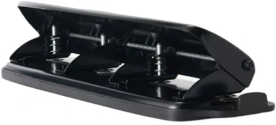 Дырокол Kw-Trio 09680 макс.:16лист. металл/пластик черный отв.:4 с линейкой