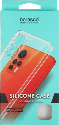Чехол (клип-кейс) BoraSCO для Samsung Galaxy A15 Silicone Case прозрачный (72885)