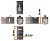Повторитель портов Lanmaster LAN-KCP45S6A Keystone RJ45 кат.6A стальной