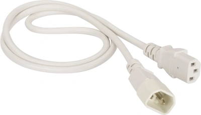 Шнур питания Lanmaster LAN-PP13/14-3.0-WH C13-С14 проводник.:3x0.75мм2 3м 220В 10А белый