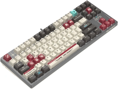 Клавиатура A4Tech S87 Pixels механическая серый/белый USB for gamer LED кабель 1.8м