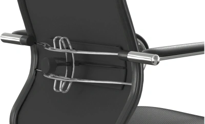 Кресло Метта ErgoLife Set 17 черный сиденье черный экокожа с подголов. крестов. сталь хром