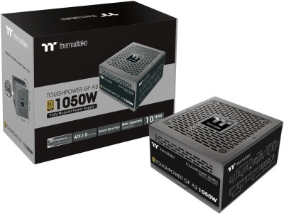 Блок питания Thermaltake ATX 1050W Toughpower GF A3 Gen.5 80+ gold 24pin APFC 120mm fan 12xSATA Cab Manag RTL