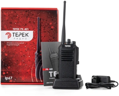 Рация Терек РК-401 U 16кан. до 15км аккум. сигн.Аналоговый черный