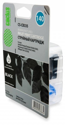 Картридж струйный Cactus CS-CB335 №140 черный (17мл) для HP DJ D4263/D4363 с чипом