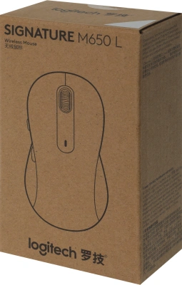 Мышь Logitech M650 L белый оптическая 4000dpi silent беспров. BT/Radio USB 5but (910-006389)