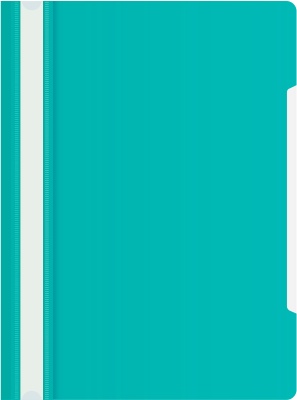 Папка-скоросшиватель Бюрократ -PS20TURG A4 прозрач.верх.лист пластик бирюзовый 0.12/0.16