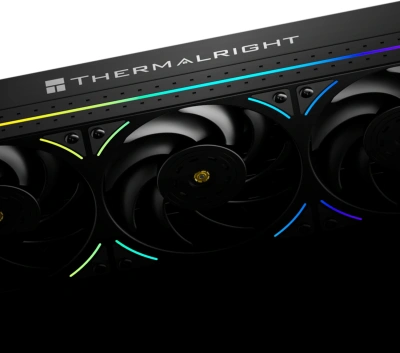 Система водяного охлаждения Thermalright Peerless Vision 360 UB ARGB Soc-AM5/AM4/1200/1700/1851 черный 4-pin 27dB Al LCD Ret (P-VISION-UB-360-BL-ARGB)