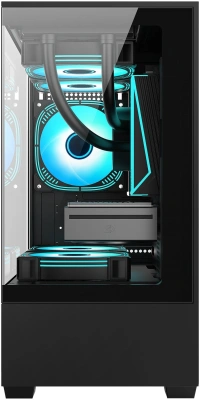 Корпус Bloody CC-125 черный без БП mATX 5x120mm 2xUSB2.0 1xUSB3.0 audio bott PSU