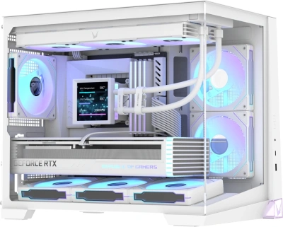 Корпус Formula Crystal Z4M белый без БП mATX 9x120mm 1xUSB3.0 audio bott PSU