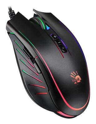 Мышь A4Tech Bloody Q81 Curve черный оптическая 3200dpi USB 7but (Q81)