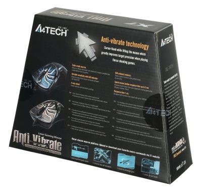 Мышь A4Tech Oscar Editor XL-747H рисунок/голубой лазерная 3600dpi USB 6but (XL-747H (BLUE SPIDER))