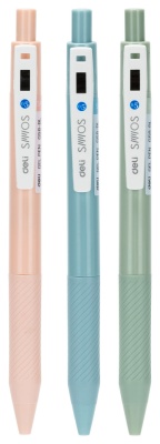 Ручка гелев. Deli EG58-BL голубой d=0.5мм син. черн.