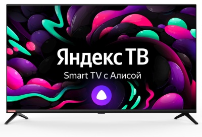 Телевизор LED Starwind 40" SW-LED40SG300 Яндекс.ТВ Frameless черный FULL HD 60Hz DVB-T DVB-T2 DVB-C DVB-S DVB-S2 USB WiFi Smart TV