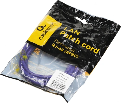 Патч-корд Premier PP12-1.5M/V 1000Гбит/с UTP 4 пары cat.5E CCA molded 1.5м фиолетовый RJ-45 (m)-RJ-45 (m)