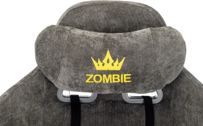 Кресло игровое Zombie 51 серый Light-19 крестов. пластик