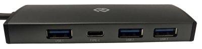 Разветвитель USB-C Digma HUB-3U3.0C-UC-G 4порт. серый (HUB-3U3.0С-UC-G)