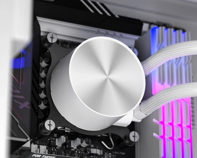 Система водяного охлаждения ID-Cooling FX240 Pro Soc-AM5/AM4/1200/1700/1851 белый 4-pin 35.2dB Al 300W Ret (FX240 PRO WHITE)