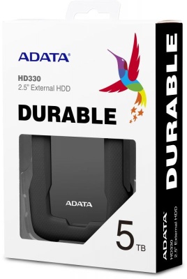 Жесткий диск A-Data USB3.0 5TB AHD330-5TU31-CBK HD330 DashDrive Durable 2.5" черный