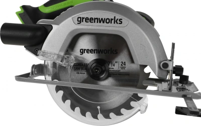 Циркулярная пила (дисковая) Greenworks GD24CS (ручная) D диска.:185мм (1500907)